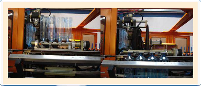 4 cavity blowing machine