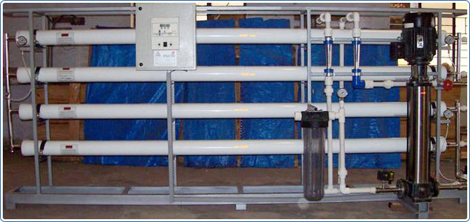 Brackish Water with PLC control Panel